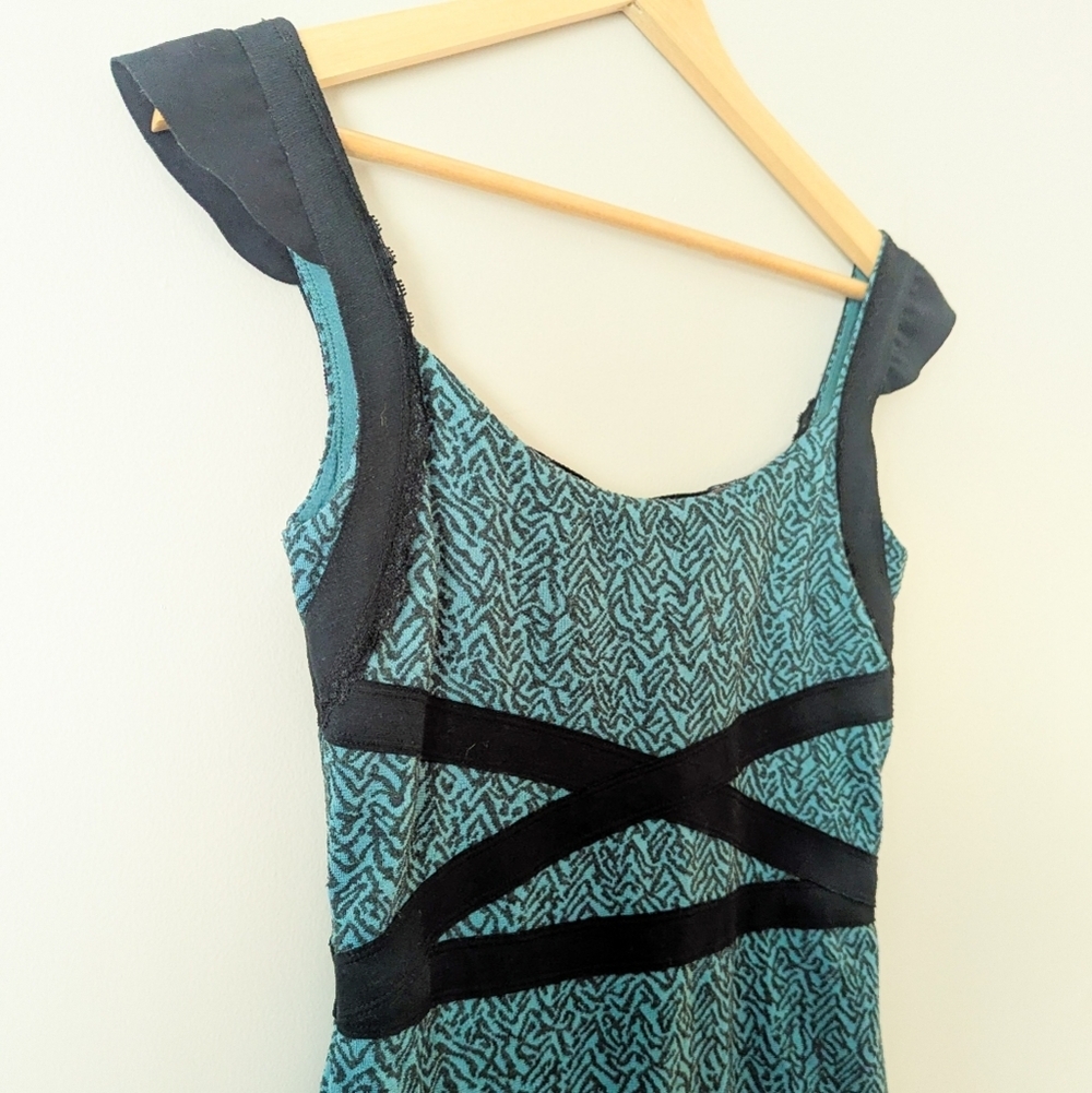 Free People Teal And Black Cutout Dress - Picture 5 of 5